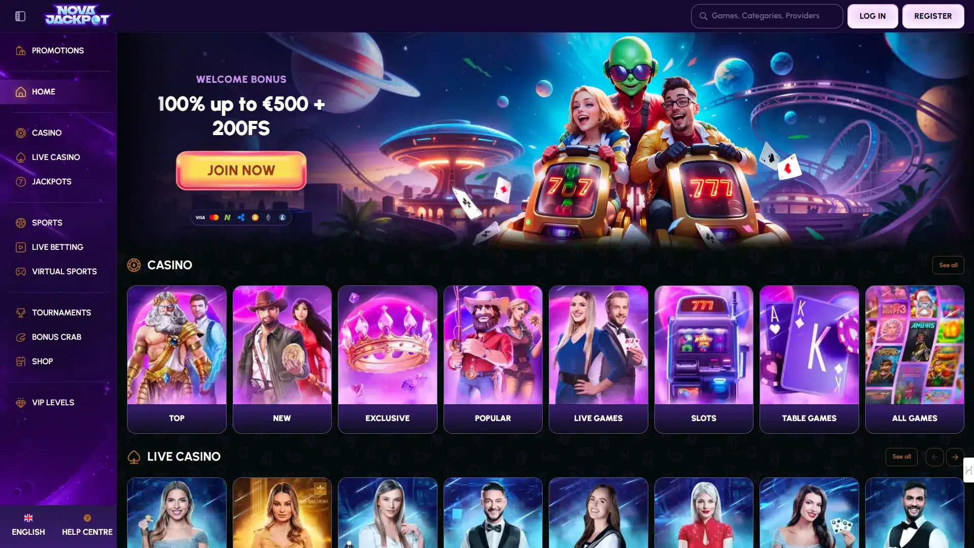 Novajackpot Casino Review