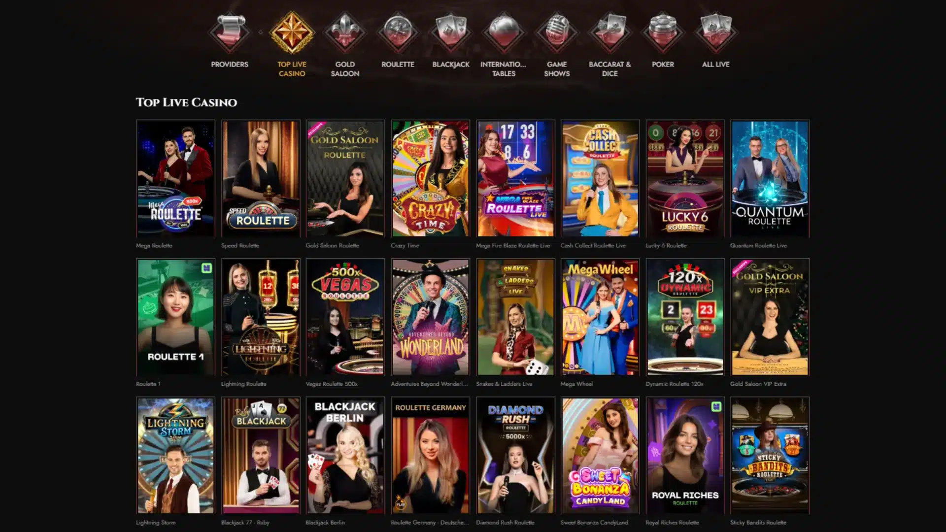 Legiano Casino Live Casino